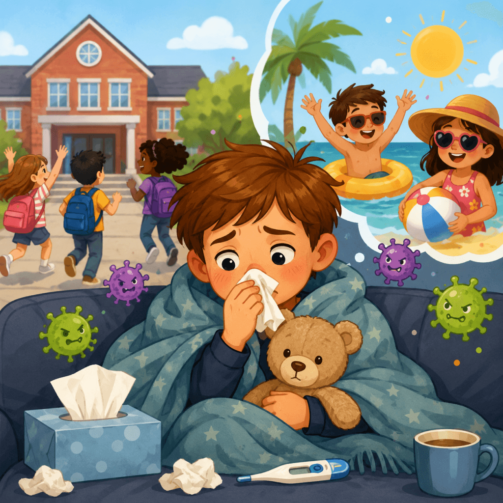Spring Sick Why Kids Seem to Get Sick at the End of the School Year - Holly Springs ...